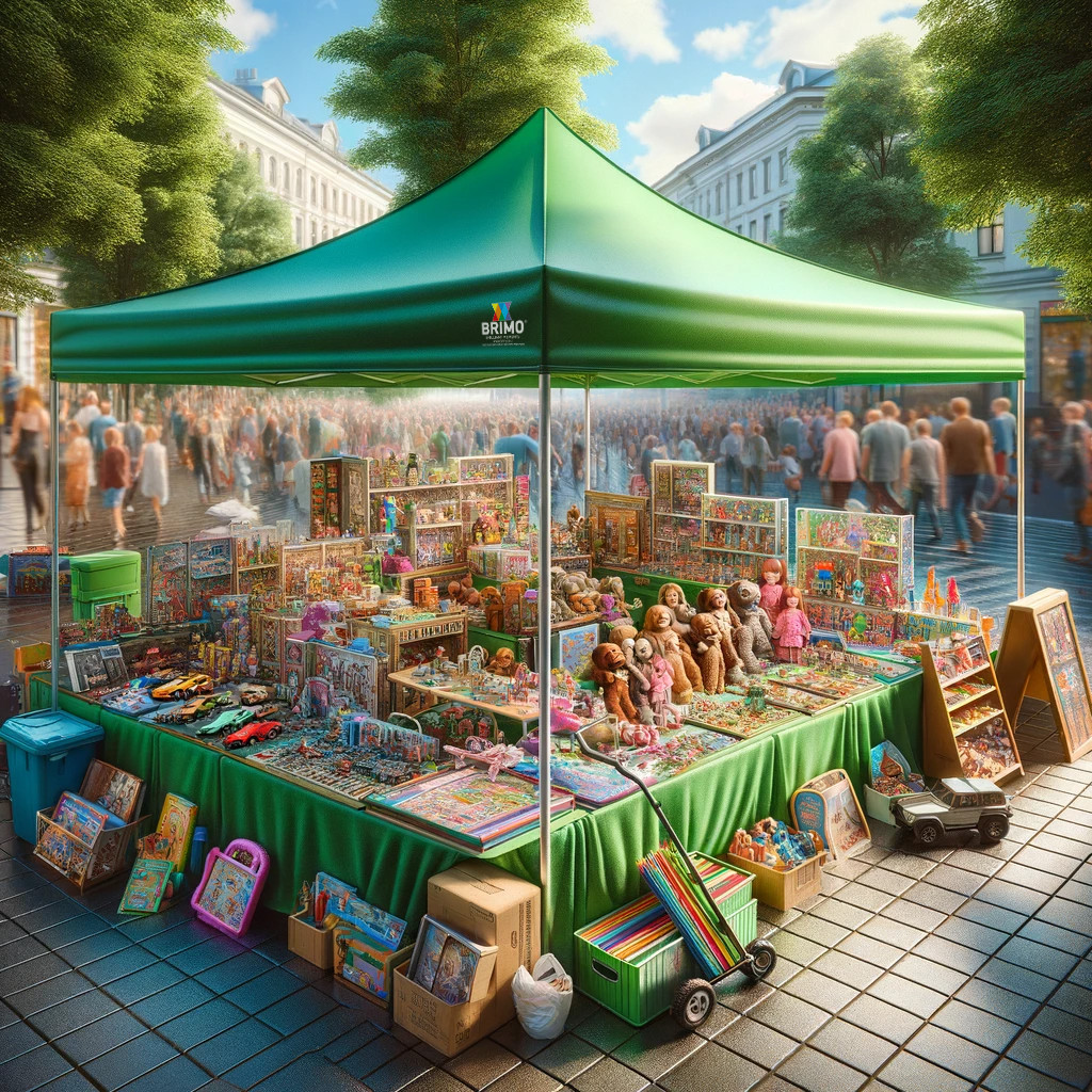 tente pliante pour vendre des jouets